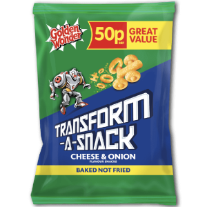 DvLeeds sell Transform-a-snacks cheese & Onion